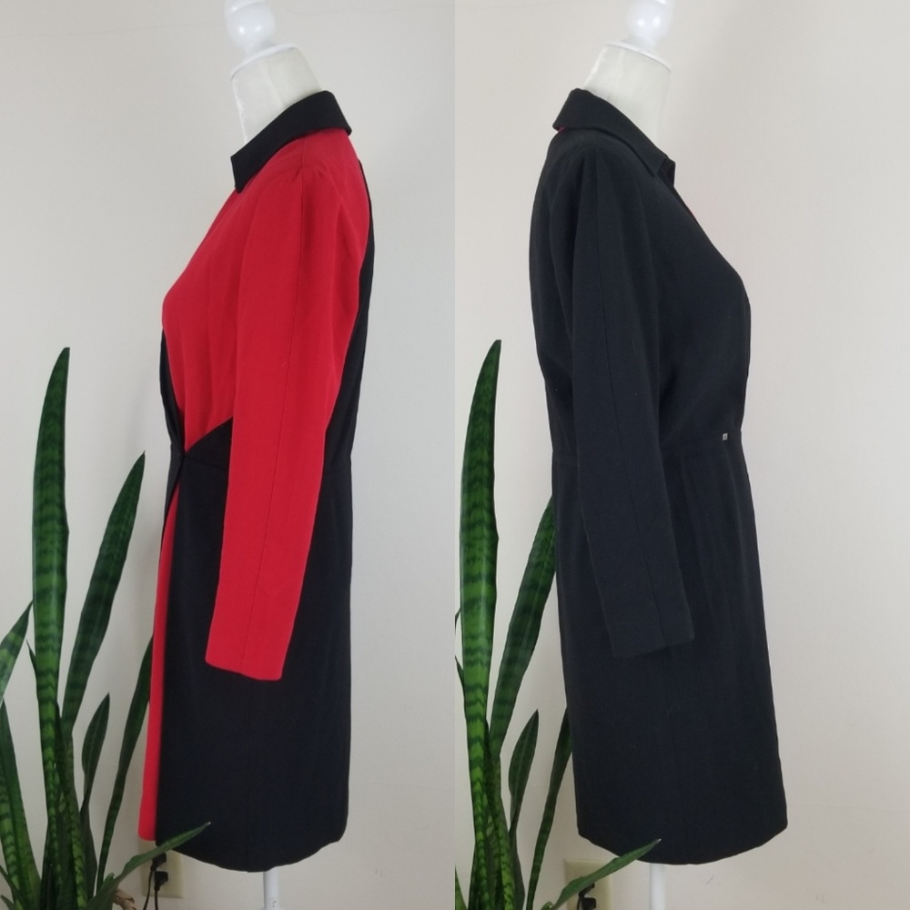 VTG Thierry Mugler Couture Colorblock Wrap Dress - Picture 5 of 8